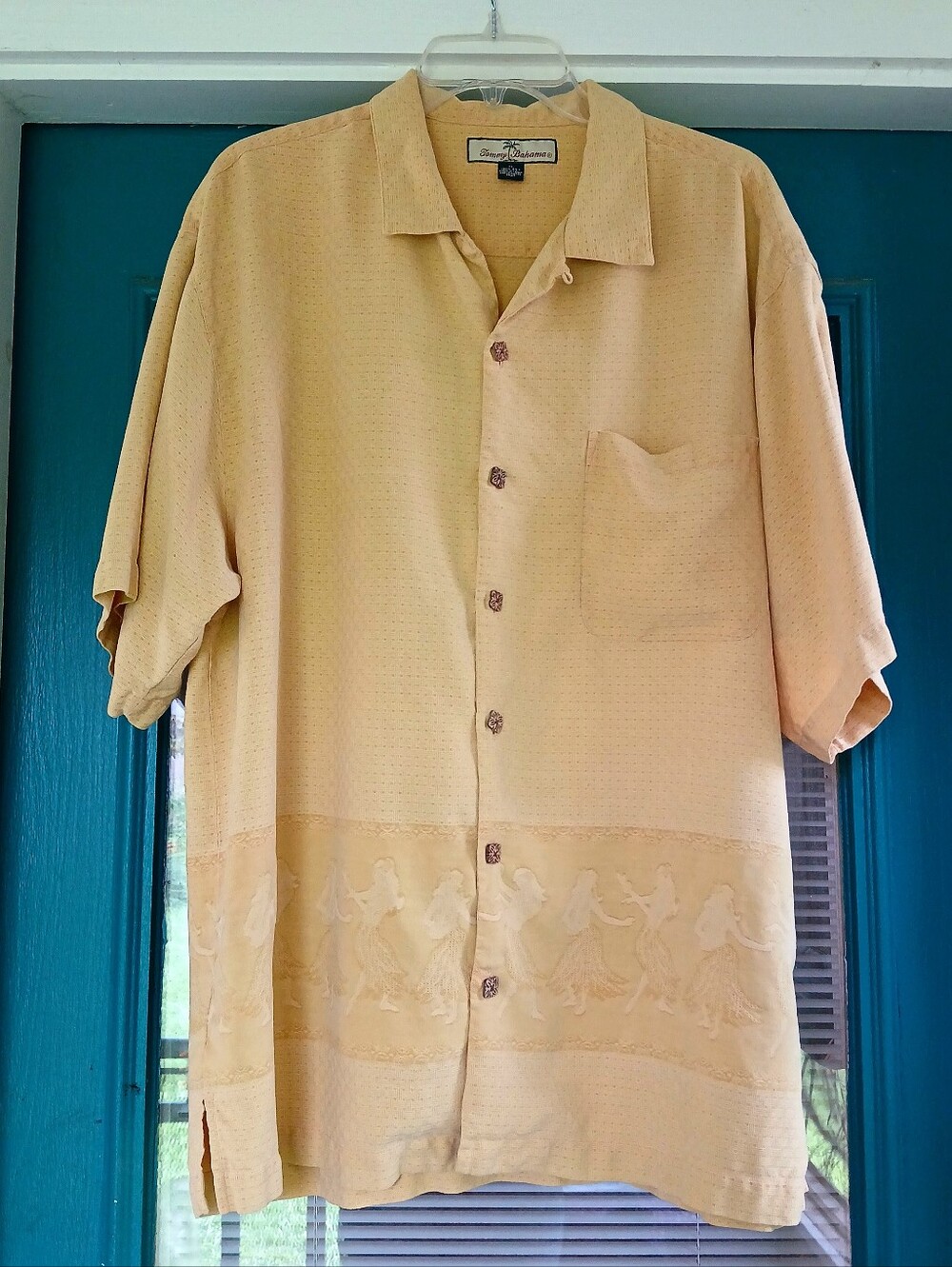 Tommy Bahama 100% Silk Shirt Button Up Luau Girls Hawaii Resort Cruise Sz XL